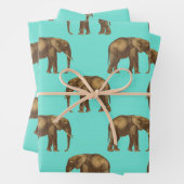 Cute Elephant Delight Inpakpapier Vel (In situ)