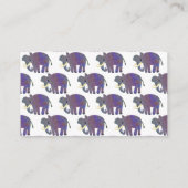 Cute Elephant Diaper Raffle Baby shower Informatiekaartje (Achterkant)