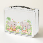 Cute Elephant Easter Illustration (Achterkant)