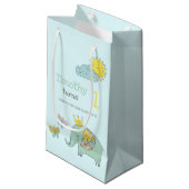 Cute Elephant en Butterflies Klein Cadeauzakje (Voorkant Gekanteld)