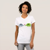 Cute Elephant Family T-shirts (Voorkant volledig)