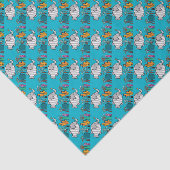 Cute Elephant Fish Scene met koraal Tissuepapier (Detail)