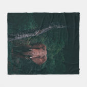 CUTE ELEPHANT FLEECE DEKEN (Voorkant (Horizontaal))