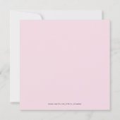 Cute Elephant Foto First 1st Birthday Party Kaart (Achterkant)