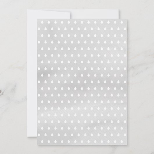 Cute Elephant Gender Neutral Baby shower Kaart (Achterkant)