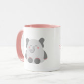 Cute elephant gepersonaliseerde mug mok (Voorkant links)