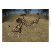 Cute Elephant Giraffes (Voorkant Horizontaal)