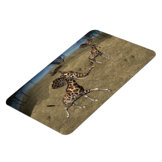 Cute Elephant Giraffes Magneet (Linkerzijde)