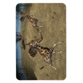 Cute Elephant Giraffes Magneet (Verticaal)