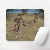 Cute Elephant Giraffes Muismat (Met muis)
