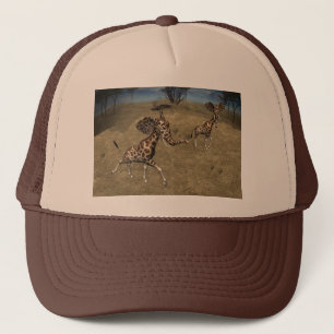 Cute Elephant Giraffes Trucker Pet