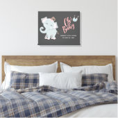 Cute Elephant Girl Baby shower Canvas Afdruk (Insitu (Slaapkamer))