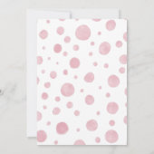 Cute Elephant Girl Balloon Baby shower Kaart (Achterkant)