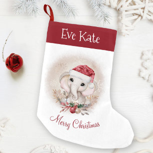 Cute Elephant Girl Name Kerststop Kleine Kerstsok
