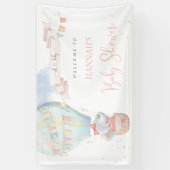 Cute Elephant Girl Pink Baby shower Spandoek (Verticaal)