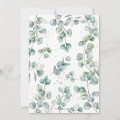 Cute Elephant Greenery Baby shower by Mail Boy Kaart (Achterkant)