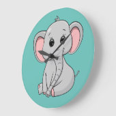 Cute Elephant Grote Klok (Hoek)