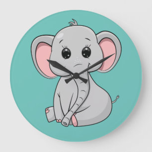 Cute Elephant Grote Klok