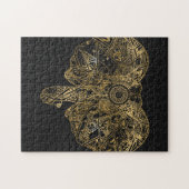 Cute Elephant hand getrokken Henna floral Legpuzzel (Horizontaal)