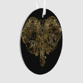 Cute Elephant hand getrokken Henna floral Ornament (voorkant)
