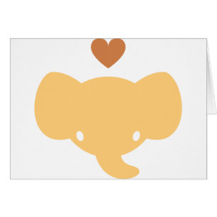 Cute Elephant Heart Graphic