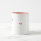 Cute Elephant Holding a Heart Mok (Midden)