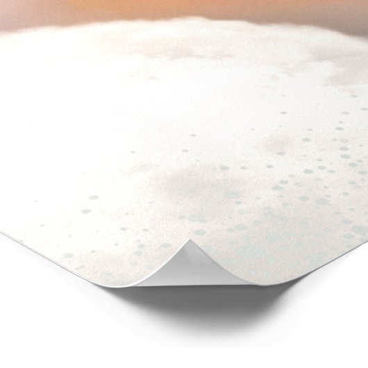 Cute Elephant Hot Air Ballon Whimsical Animal Poster (Hoek)