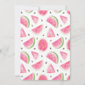 Cute Elephant Ice crème Watermeloen Baby shower Kaart (Achterkant)