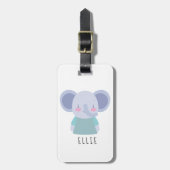 Cute Elephant Illustratie -  Bagagelabel (Voorkant verticaal)