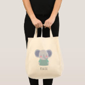Cute Elephant Illustratie - Canvas tas (Voorkant (product))