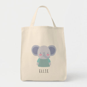 Cute Elephant Illustratie -  Canvas tas