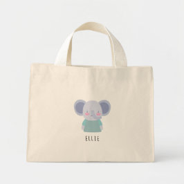 Cute Elephant Illustratie -  Mini Tote Bag