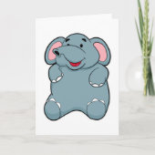 Cute Elephant Kaart (Voorkant)
