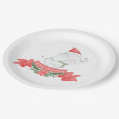 Cute Elephant | Kerstmis Papieren Bordje (Gekanteld)