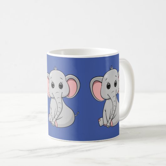 Cute Elephant Koffiemok (Voorkant rechts)
