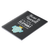 Cute Elephant Lover Gifts Fun Funny Animals Notitieboek (Linkerzijde)