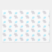 Cute Elephant met ballon | Baby Boy Inpakpapier Vel (Voorkant)