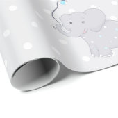 Cute Elephant met ballon Cadeaupapier (Rol Hoek)