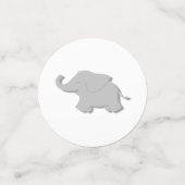 Cute Elephant Mint Polka Dot Baby shower Confetti (Kleine voorkant)