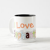 Cute Elephant Mok (Voorkant links)