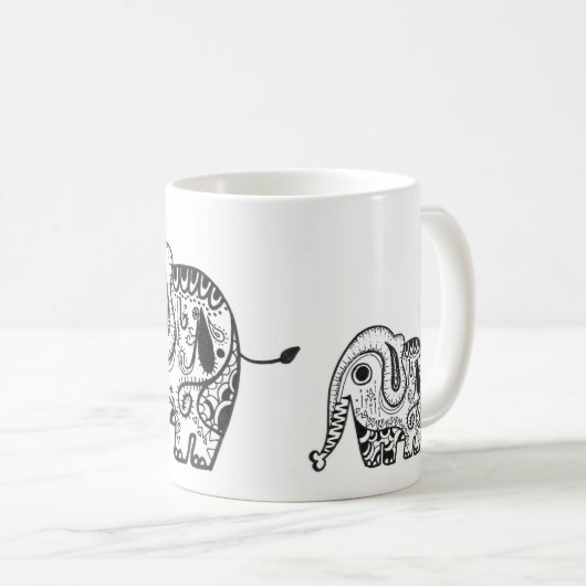 Cute Elephant Mok (Voorkant rechts)