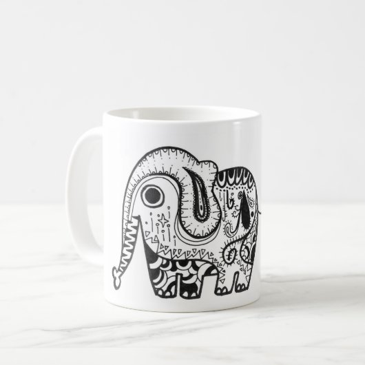 Cute Elephant Mok (Voorkant links)