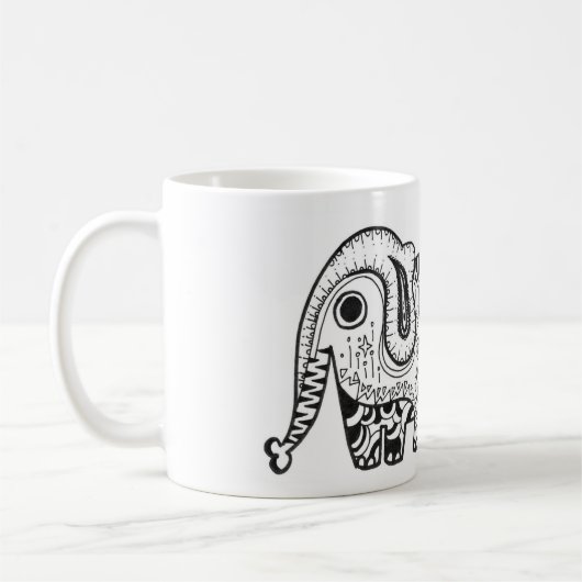 Cute Elephant Mok (Links)