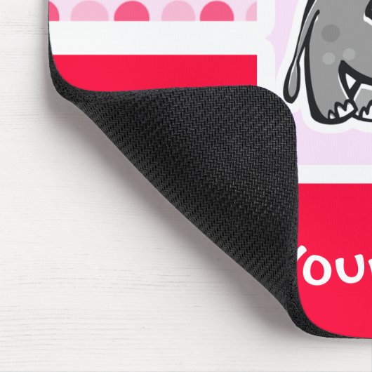 Cute Elephant Muismat (Hoek)