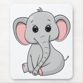 Cute Elephant Muismat