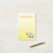 Cute Elephant Neutral Baby shower Suggest-naam Post-it® Notes (Op bureau)