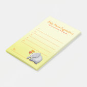 Cute Elephant Neutral Baby shower Suggest-naam Post-it® Notes (Schuin)