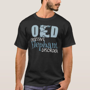 Cute Elephant Obsoned Dark T-shirt