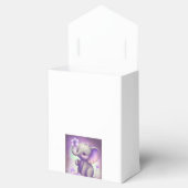 Cute Elephant Paars Birthday Favor Box Bedankdoosjes (Geopend)