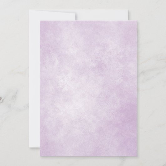 Cute Elephant Paars Spring Florence Baby shower Kaart (Achterkant)